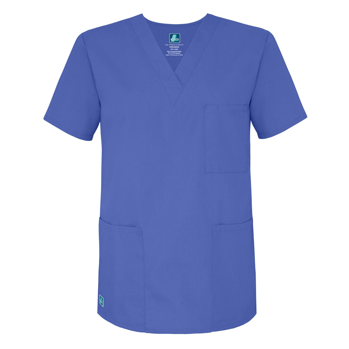 Adar Universal Unisex Scrub Top - 601 - Version 1