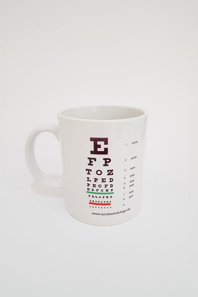 Eye Chart Ceramic Coffee Mug