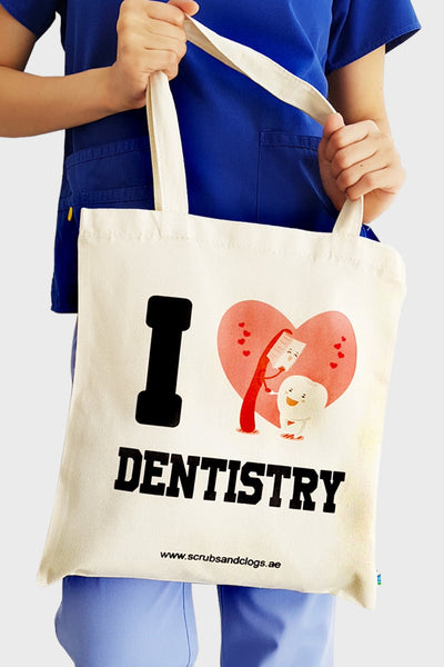 I Love Dentistry Tote Bag