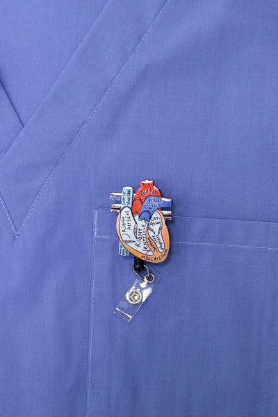 Heart Anatomy ID Badge