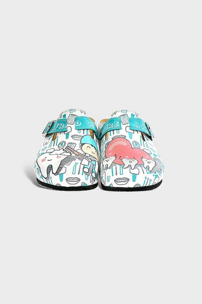 Nothing to be Afraid of - Dentist Patterned Clogs
