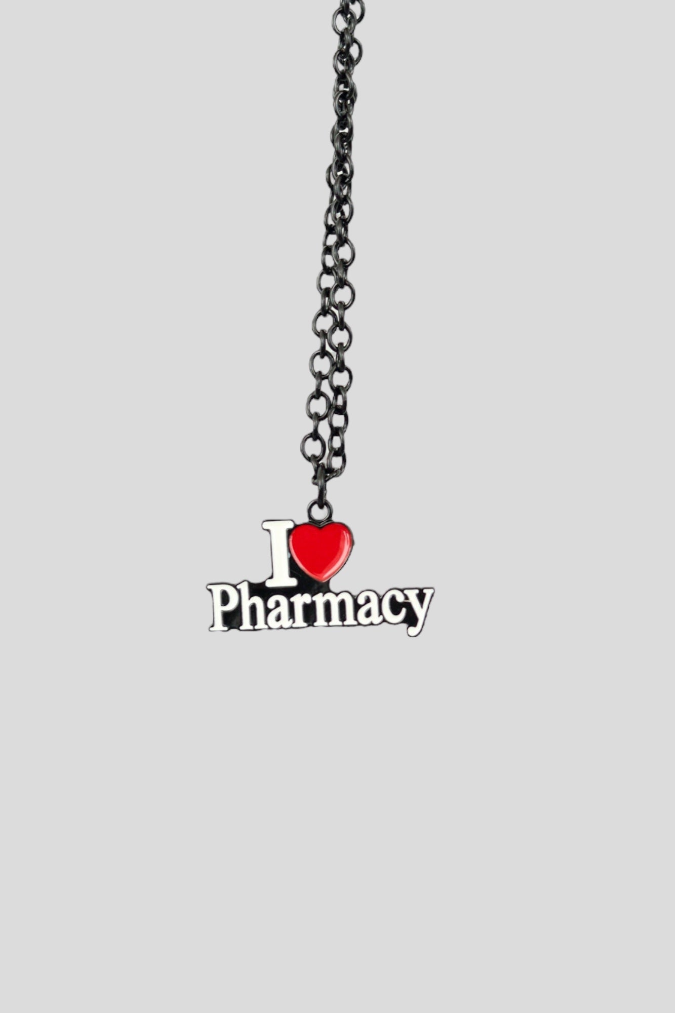 I Love Pharmacy Car Pendant