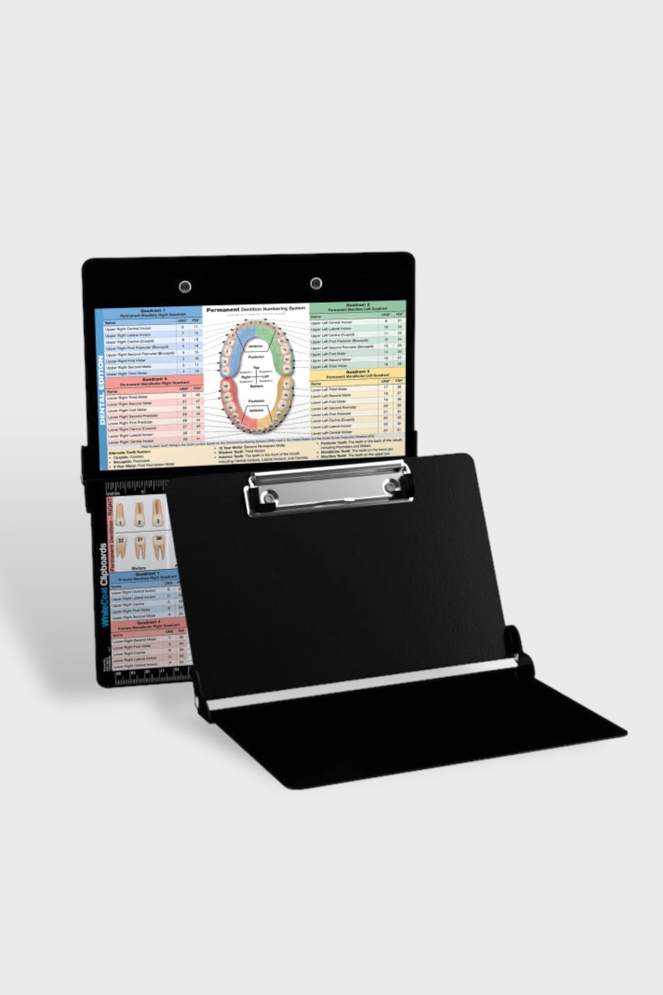 Folding Memo - WhiteCoat Clipboard® - Black - Dental Edition