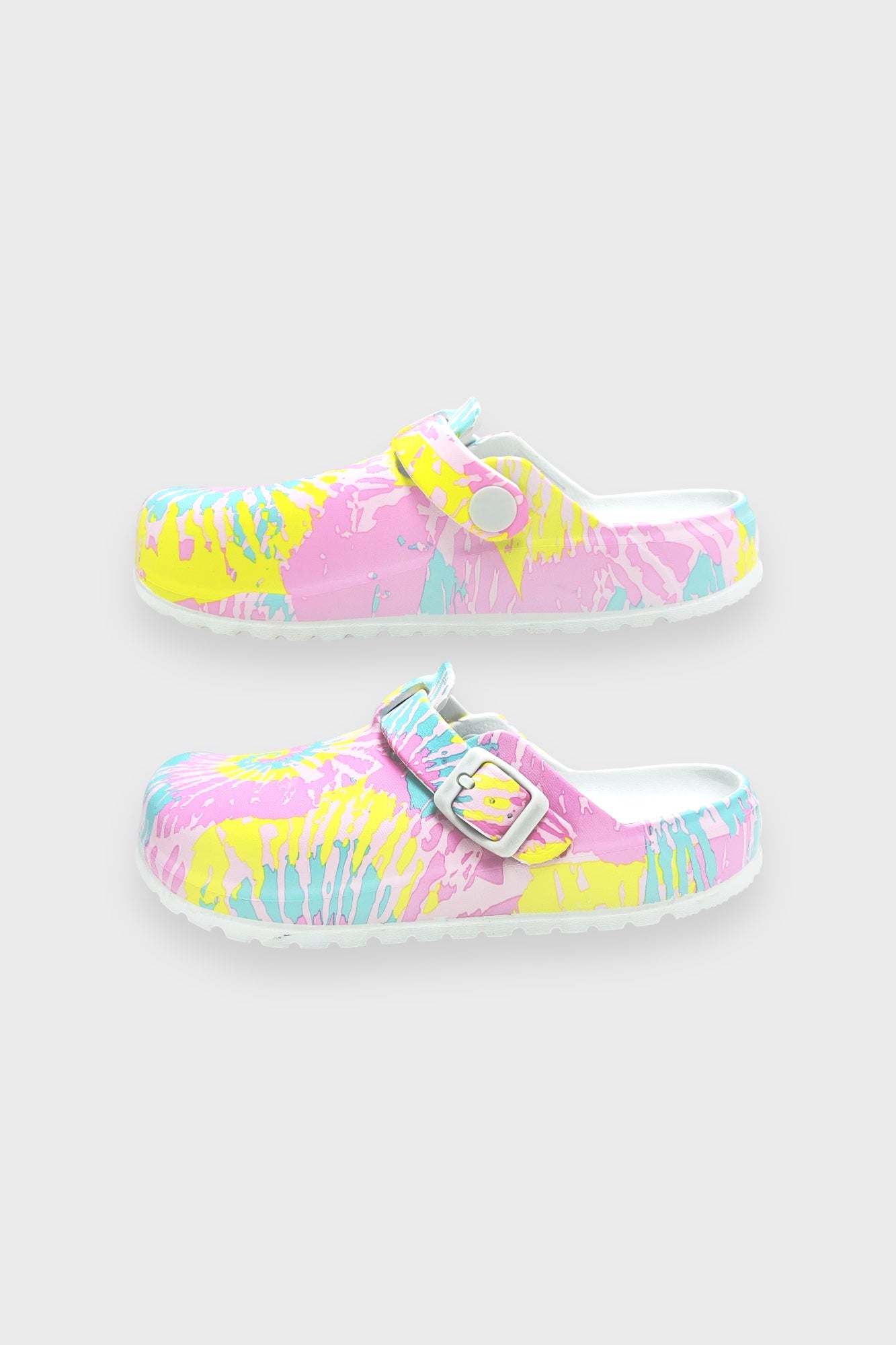 Colorful Spiral Printed Clogs