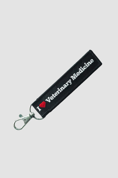 I Love Veterinary Medicine Key Chain