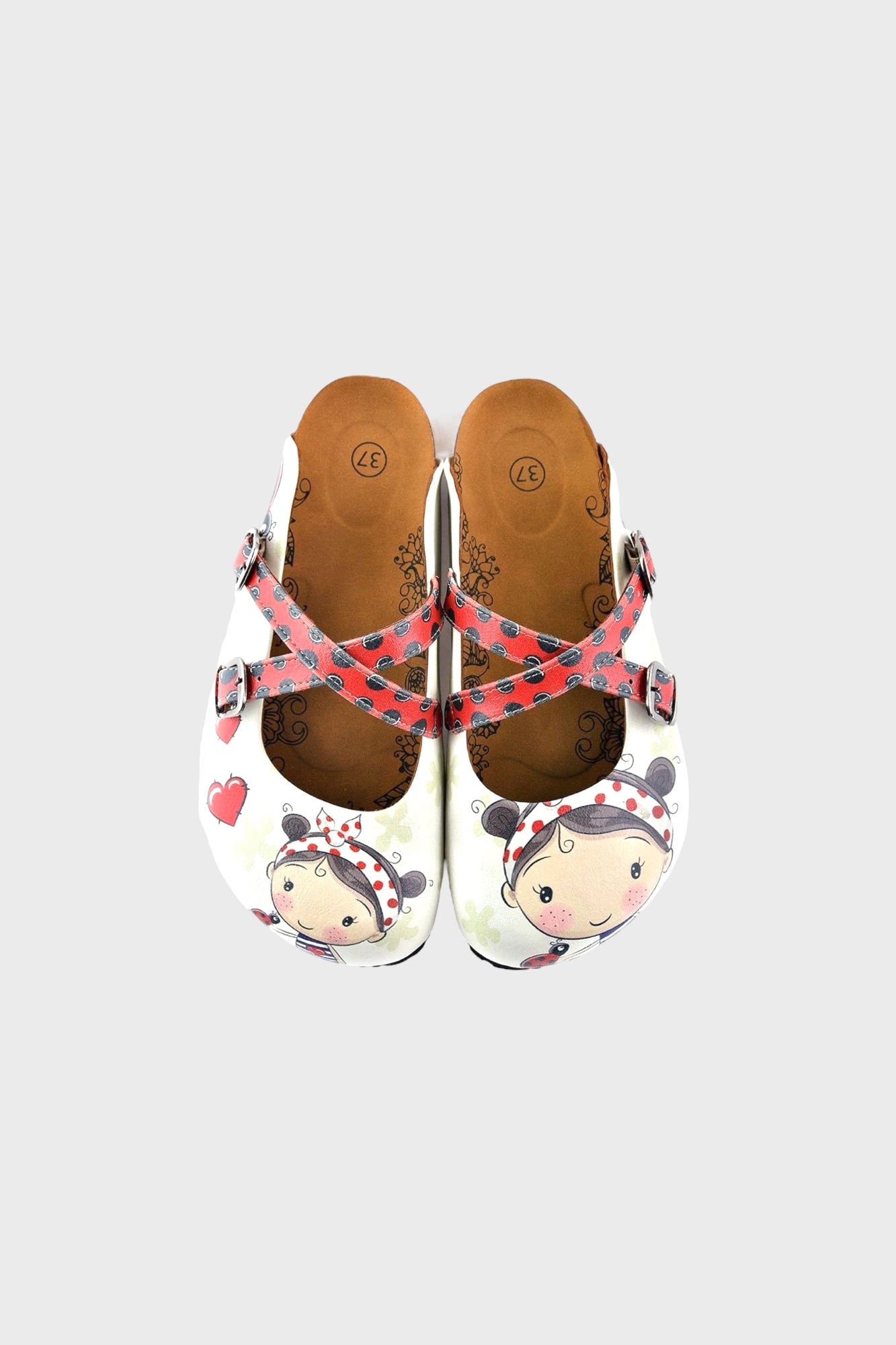 Polka Dot Lady Bug Patterned Clogs