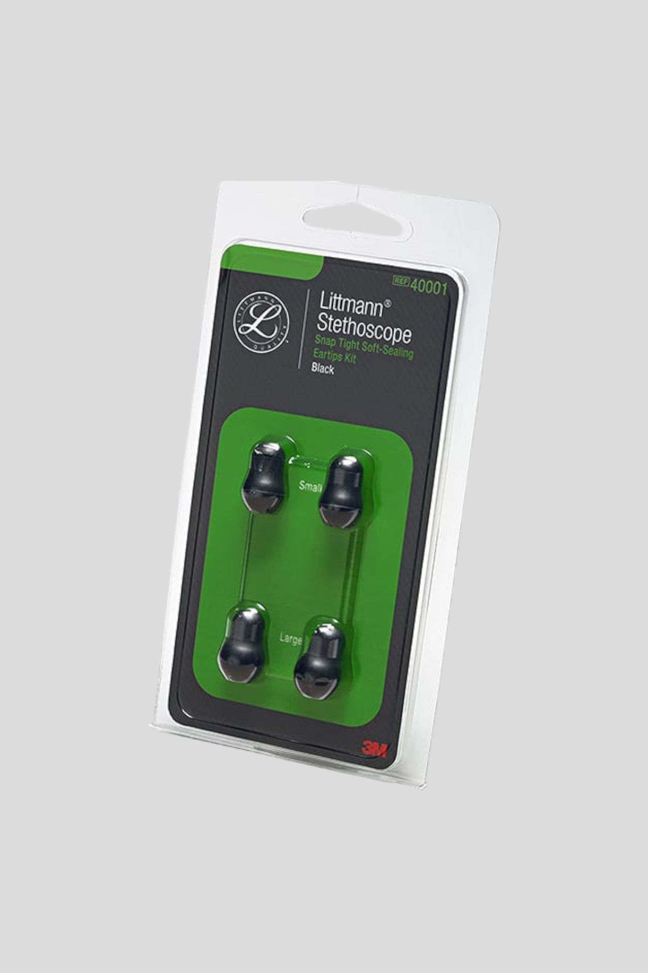 3M Littmann Spare Parts Kit - Sealing Ear Tips - Black - 40001