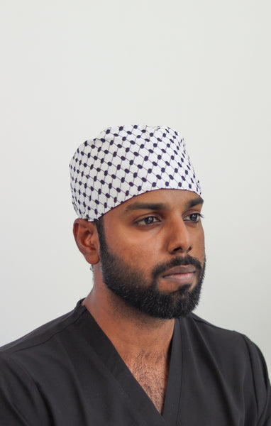 keffiyeh scrub cap
