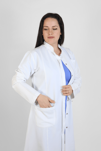 Linda Semi Fitted Lab Coat New