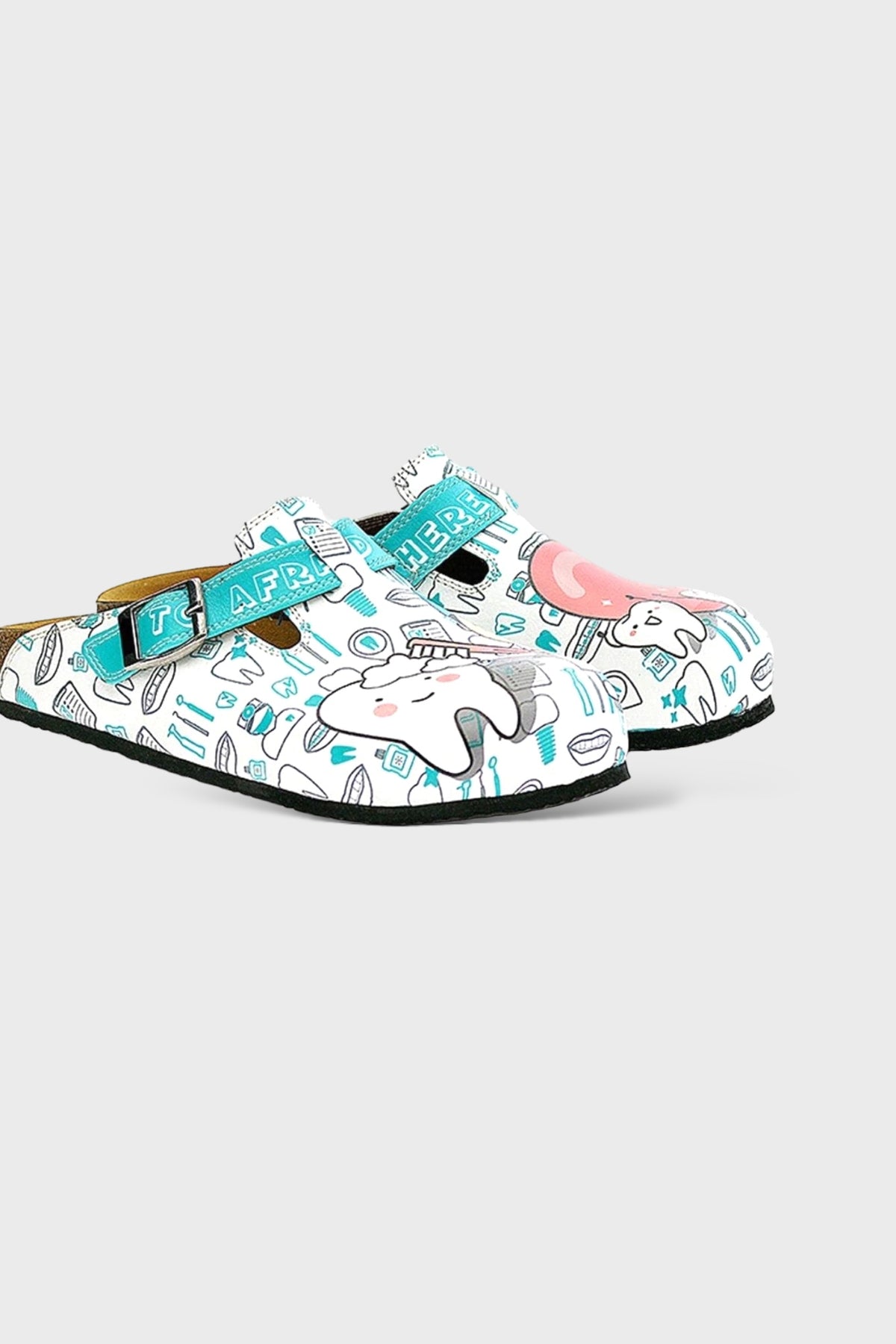 Nothing to be Afraid of - Dentist Patterned Clogs, third view