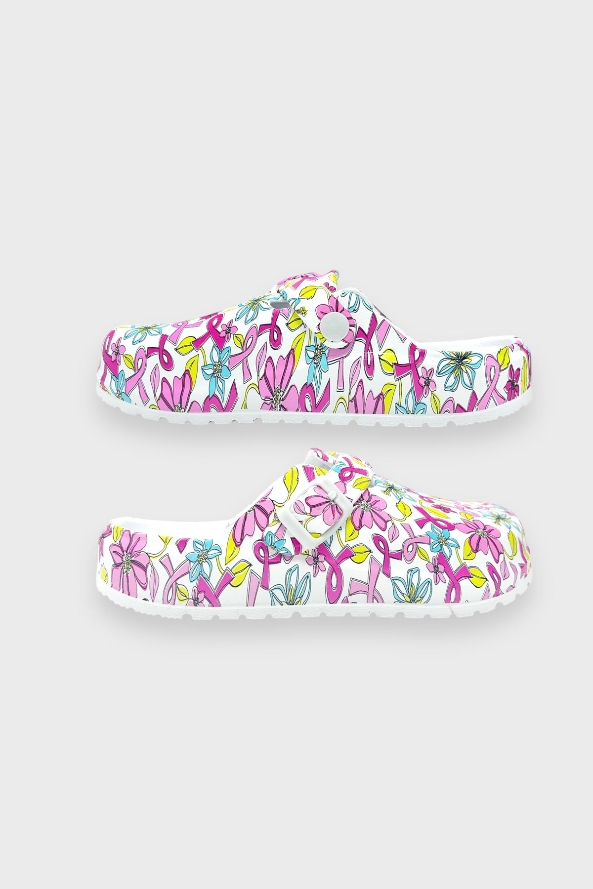 Pink Ribbon Printed Clogs, second view