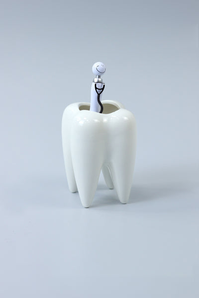 Ceramic Tooth Pen Holder