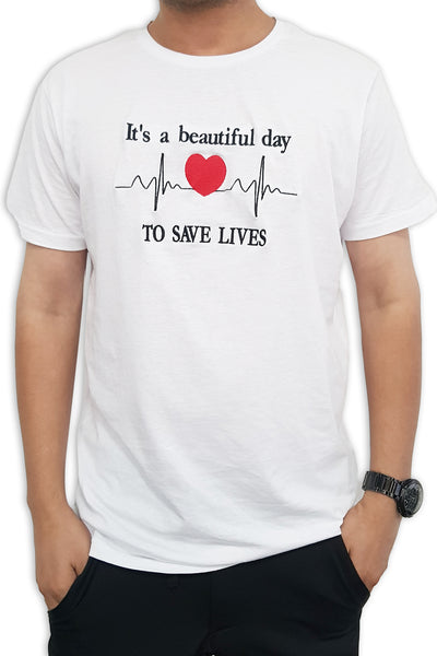 Men's Beautiful Day to Save Lives Graphic Tee