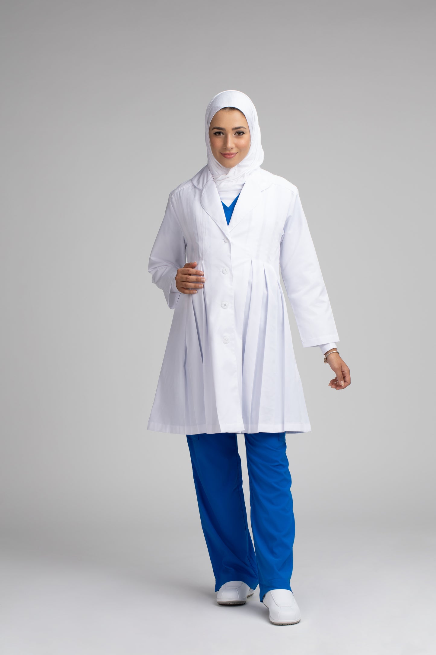 pregnant lab coat
