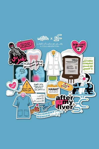 Scrubs and Clogs Sticker Pack