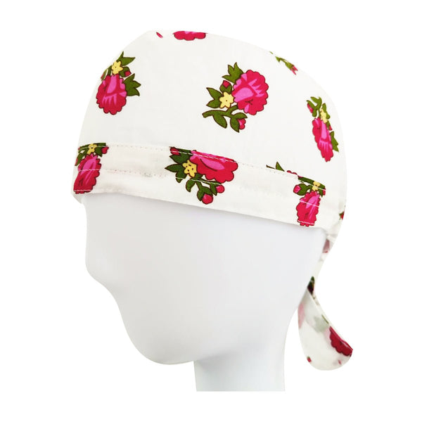 Rose Floral Surgical Hat