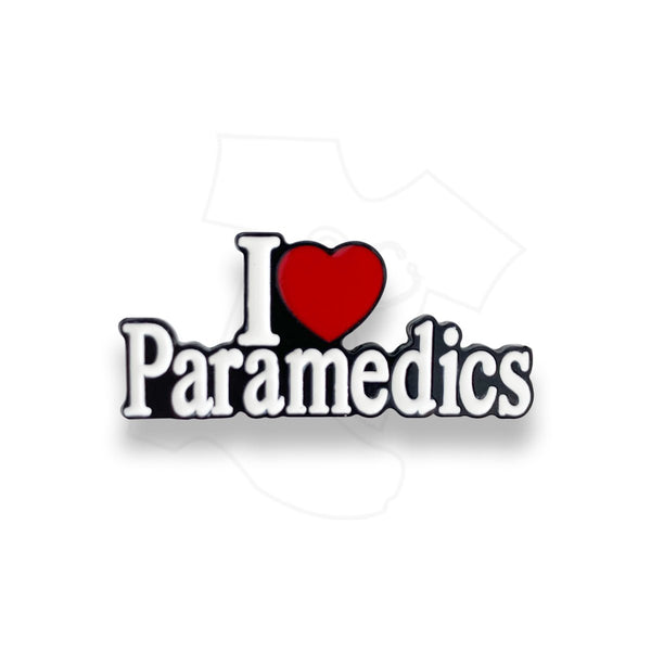 I Love Paramedic Pin