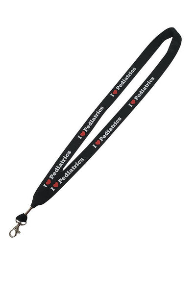 I Love Pediatrics Lanyard