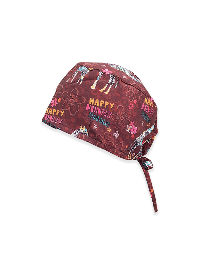 Happy Funny Smile Printed Surgical Hat