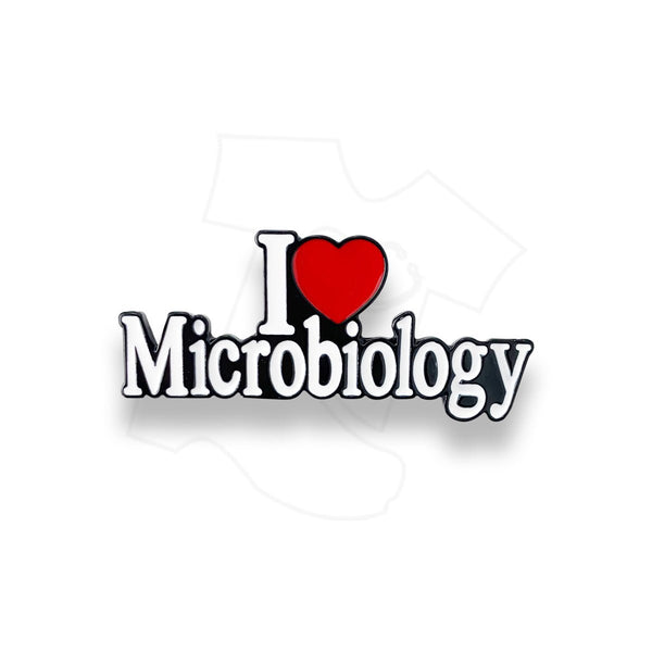 I Love Microbiology Pin
