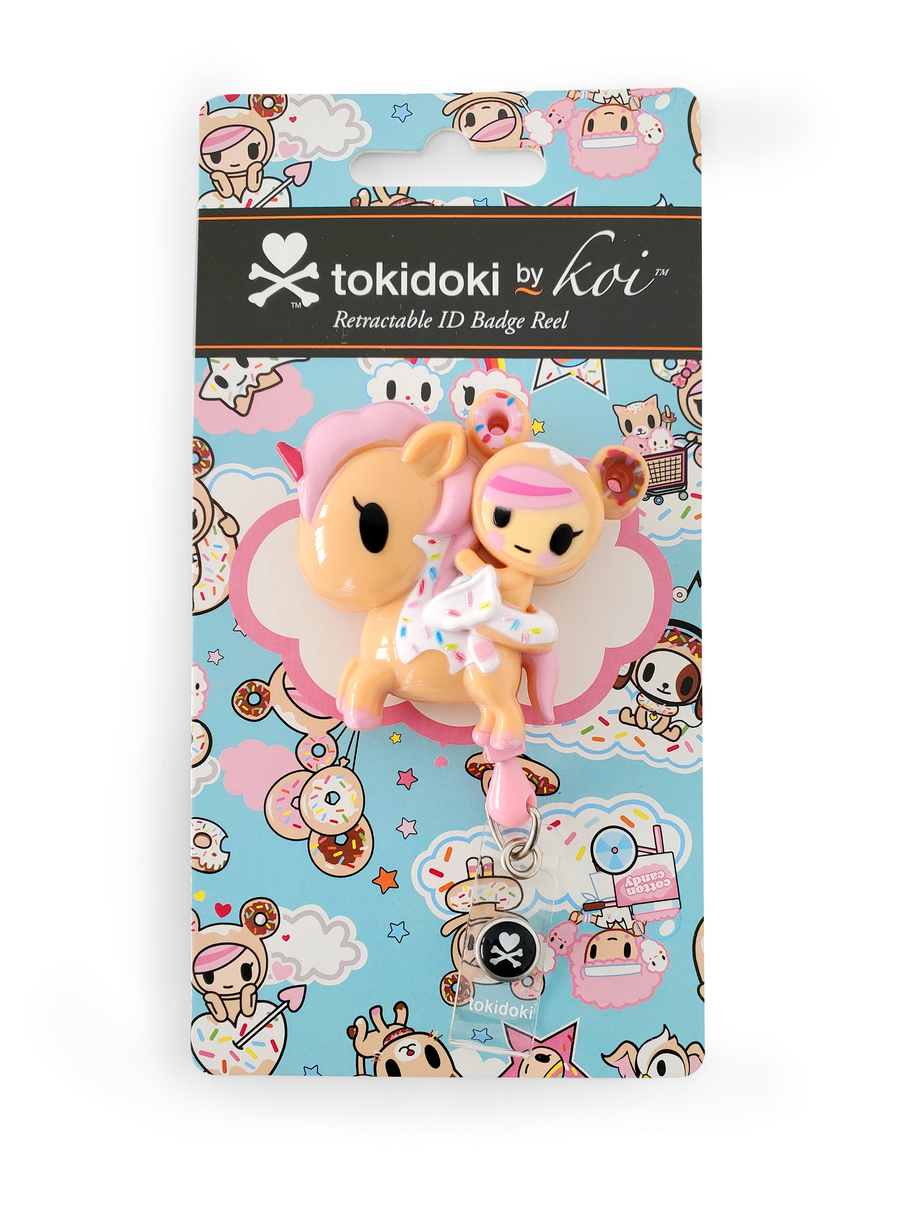 Koi Retractable ID Badge - Tokidoki Donutella & Unicorno – SCRUBS AND CLOGS