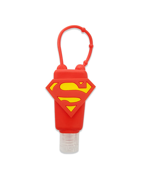 Superman Hand Sanitizer Bottle - Clip on Backpacks - Refillable