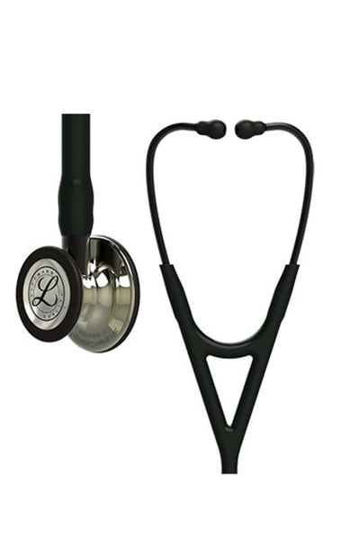 3M™ Littmann® Cardiology IV™ Diagnostic Stethoscope, Champagne-Finish Chestpiece, Black Tube, Smoke Stem and Headset, 27 inch, 6179