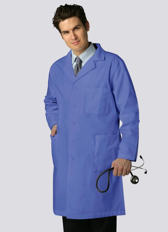 Unisex Labcoat 39" with Inner Pockets 803 - Ceil Blue