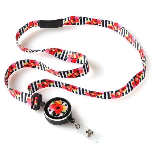 Hibiscus Ribbon Lanyard