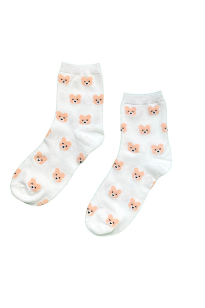 Teddy Bear Unisex Mid Calf Socks