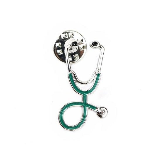 Stethoscope Pin Green