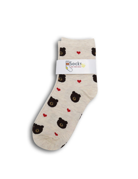 Bears and Hearts Unisex Mid Calf Socks