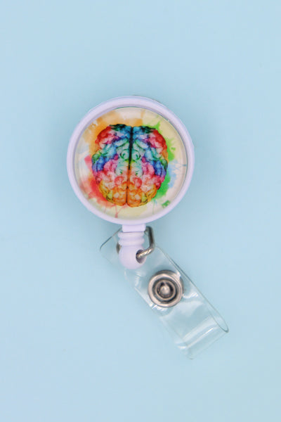 Colored Brain ID Badge