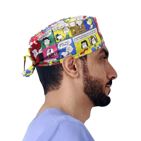 Snoopy Printed Scrub Hat