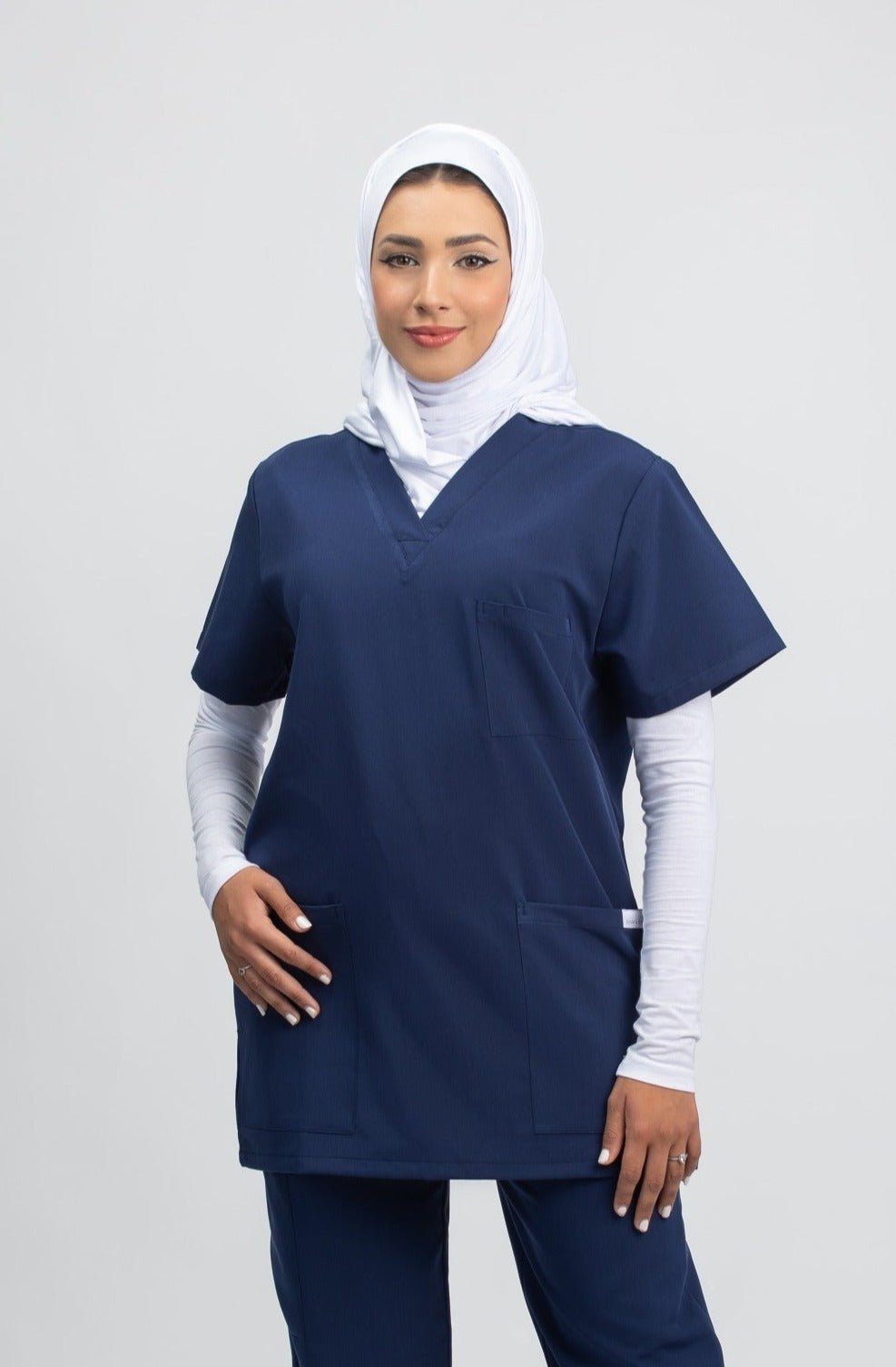 PRE-ORDER | Customizable Unisex Short Sleeve Scrub Top - CU S2102 | Ready in 10 Days