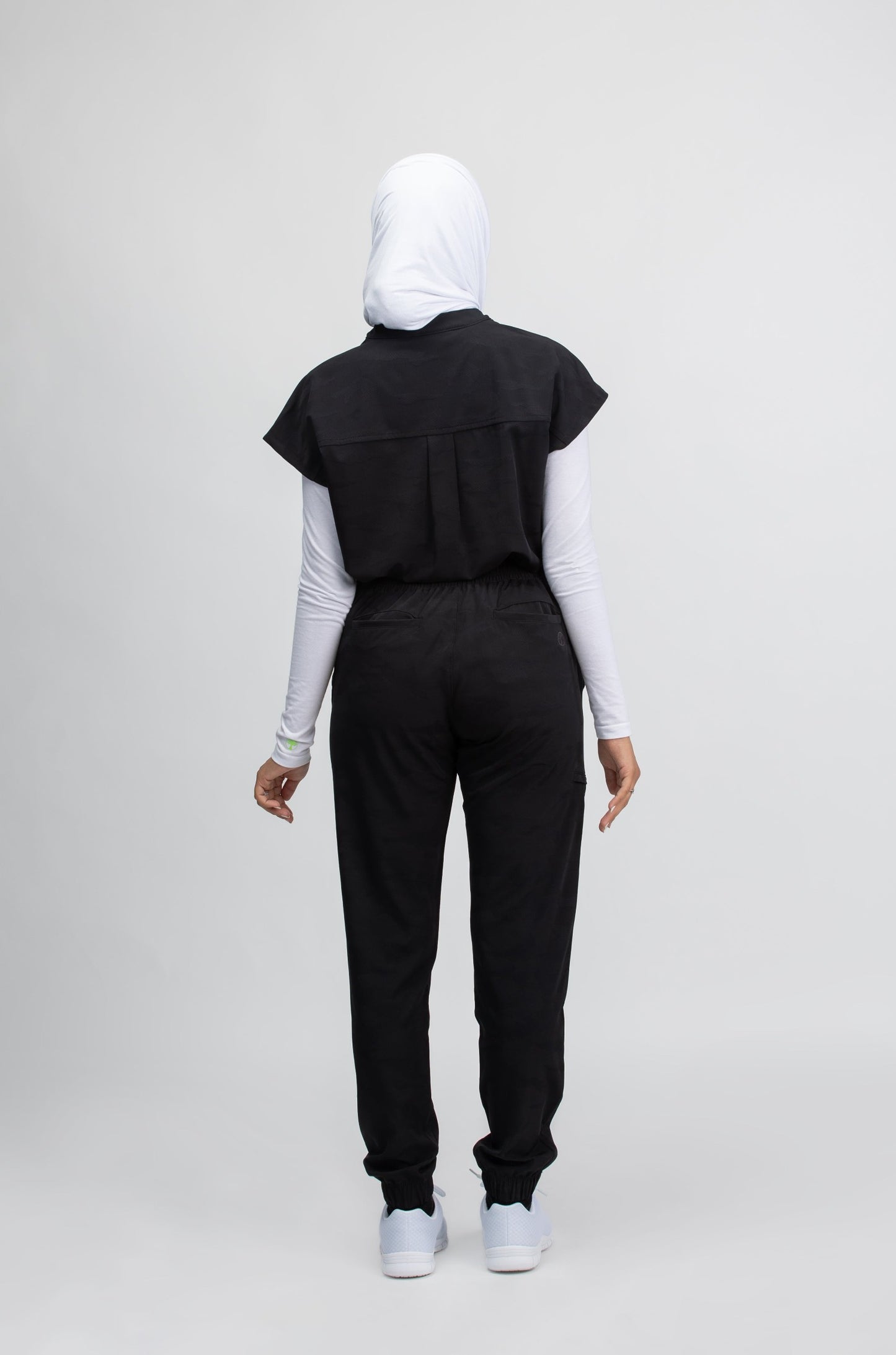 Mandarin Collar Boxy Jogger Scrub Set