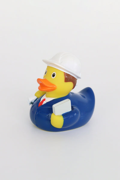 Engineer duck toy plastic 