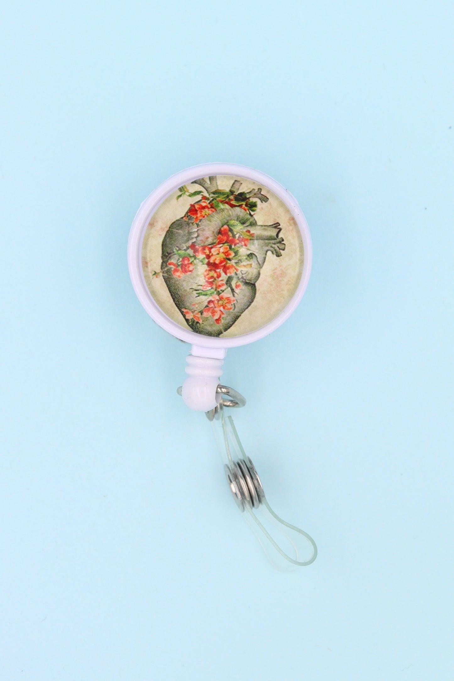 Floral Heart ID Badge