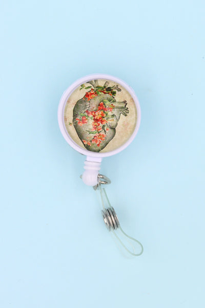 Floral Heart ID Badge