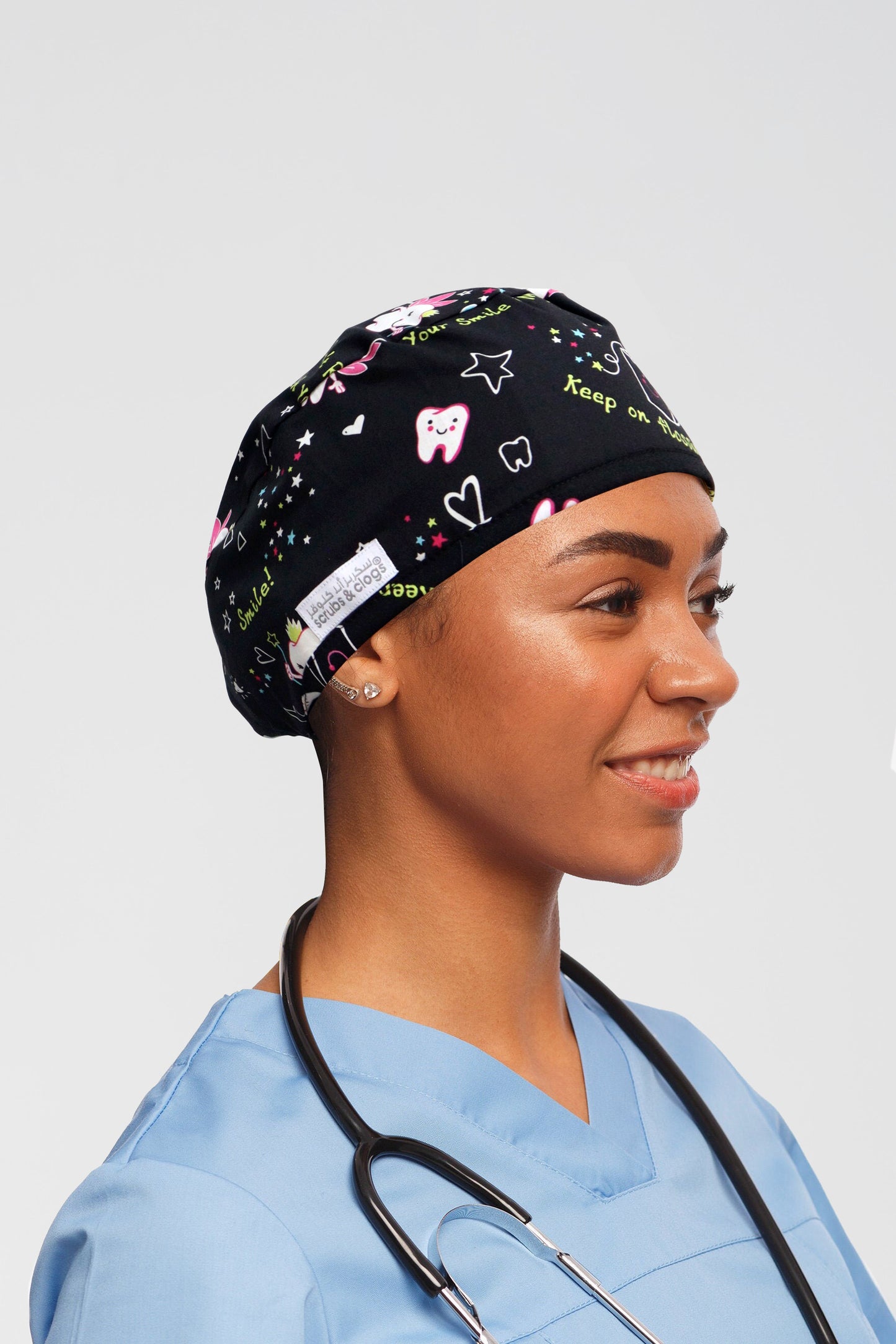 Dental Printed Scrub Hat