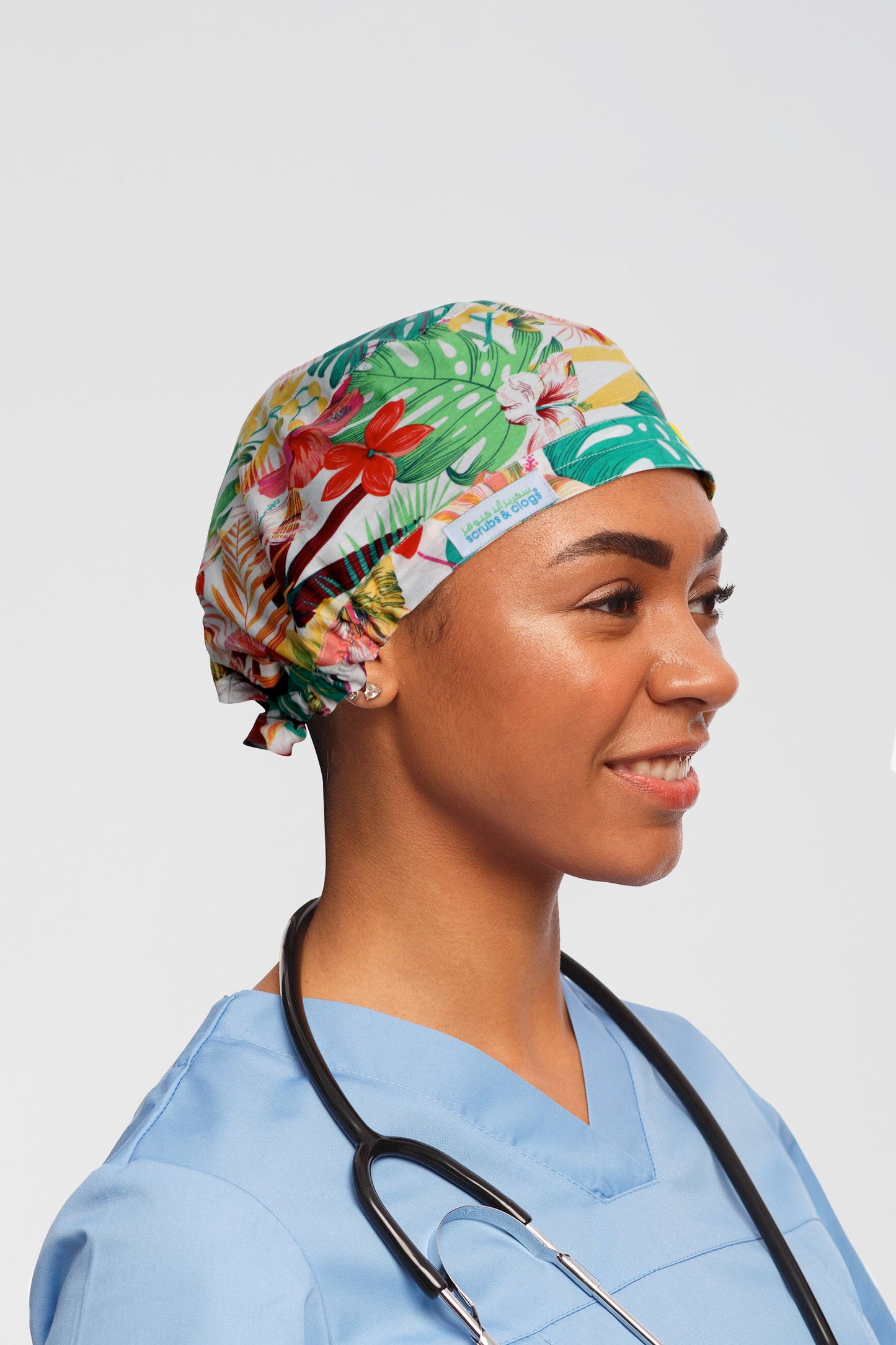 Tropical Printed Surgery Hat