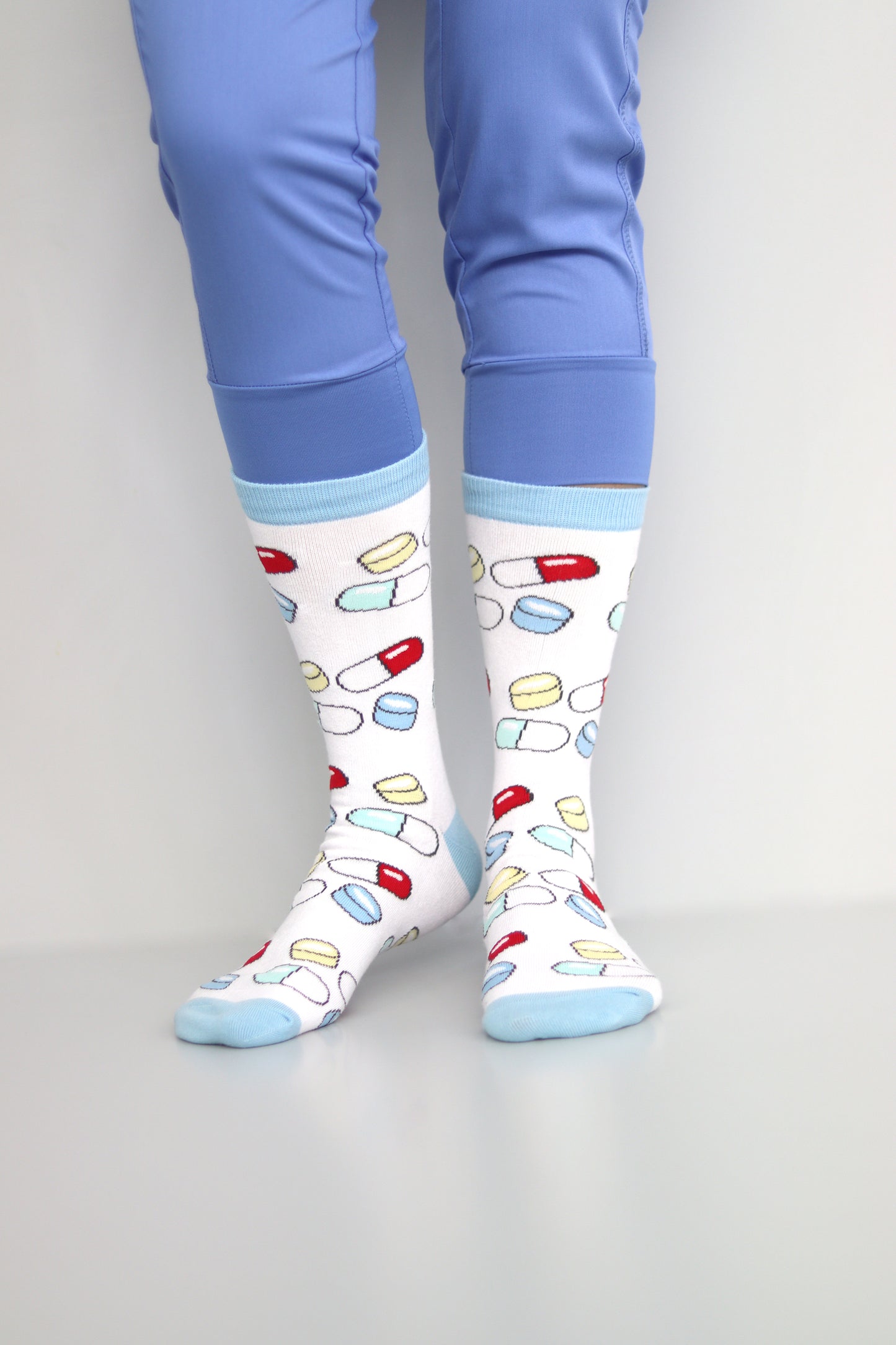 Pharmacy Pill Printed Socks