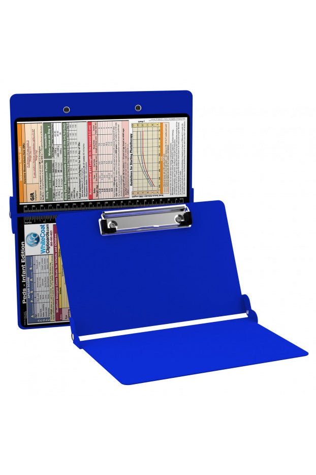 Folding Memo - WhiteCoat Clipboard® - Blue - Pediatric Infant Edition