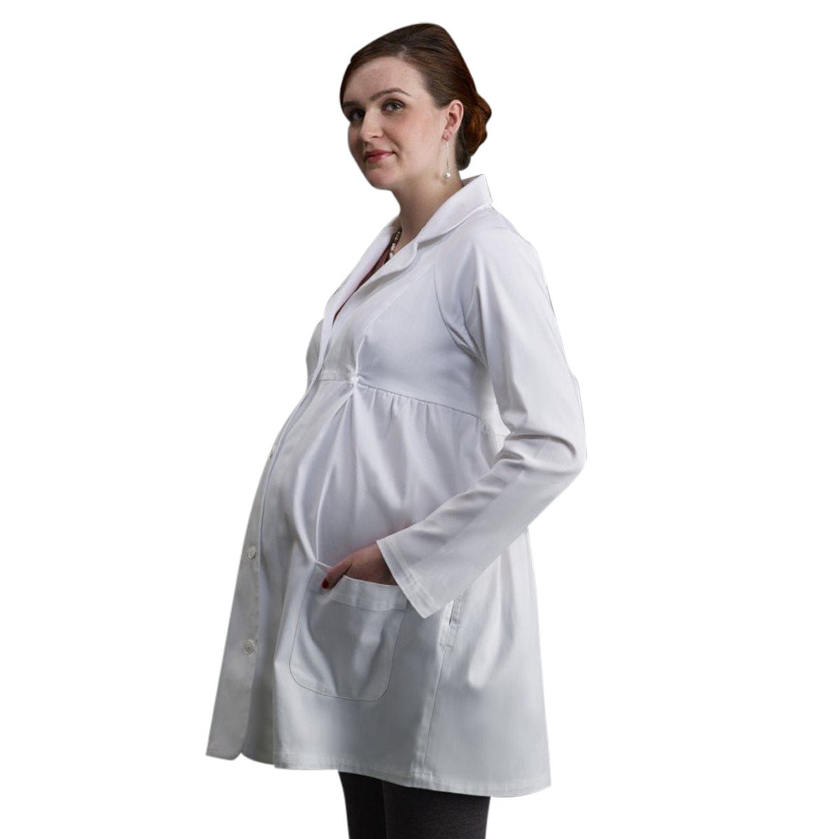 maternity lab coat