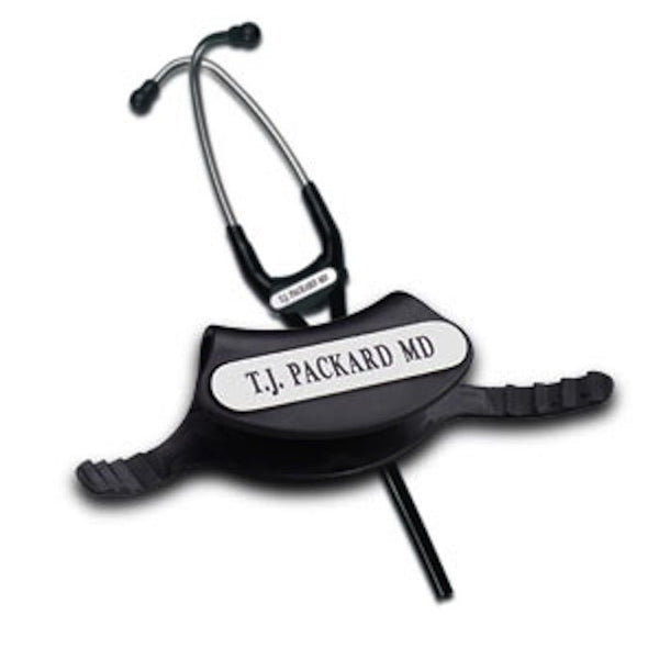 Stethoscope Id Tag Black with Name Printing