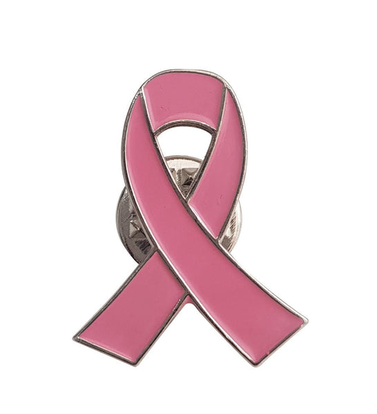 Breast Cancer Awareness Pin Silver