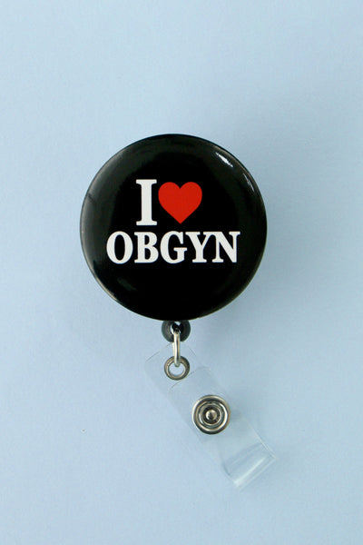 I Love Obstetrics & Gynecology ID Badge