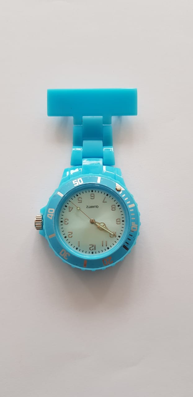 Nurse Quartz Fob Watch - Turquoise Blue