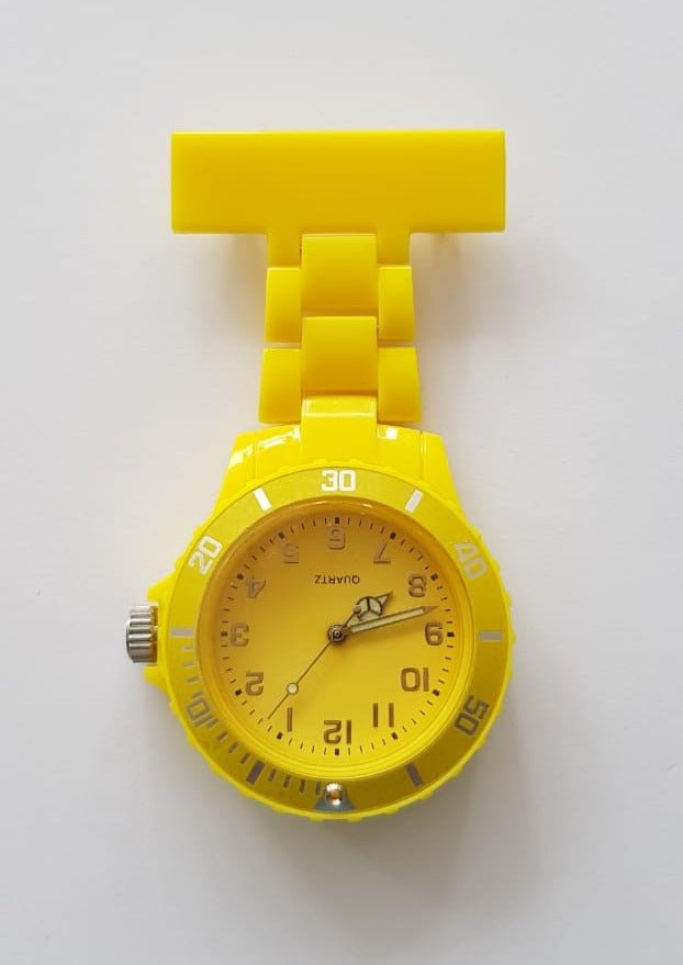 Nurse Quartz Fob Watch - Yellow