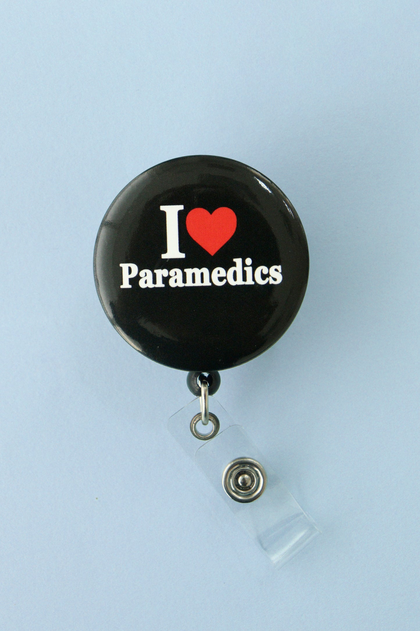 I Love Paramedics ID Badge